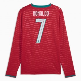 Camisetas Portugal Ronaldo 7 Primera Copa Mundial 2026 Manga Larga - Hombre
