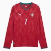 Camisetas Portugal Ronaldo 7 Primera Copa Mundial 2026 Manga Larga - Hombre