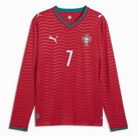 Camisetas Portugal Ronaldo 7 Primera Copa Mundial 2026 Manga Larga - Hombre