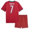 Camisetas Portugal Ronaldo 7 Primera Copa Mundial 2026 - Niño (+ Pantalones)
