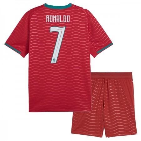 Camisetas Portugal Ronaldo 7 Primera Copa Mundial 2026 - Niño (+ Pantalones)