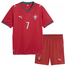 Camisetas Portugal Ronaldo 7 Primera Copa Mundial 2026 - Niño (+ Pantalones)