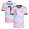 Camisetas Bélgica De Bruyne 7 Segunda Copa Mundial 2026 - Hombre
