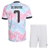 Camisetas Bélgica De Bruyne 7 Segunda Copa Mundial 2026 - Niño (+ Pantalones)