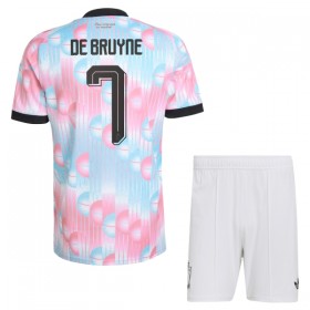 Camisetas Bélgica De Bruyne 7 Segunda Copa Mundial 2026 - Niño (+ Pantalones)
