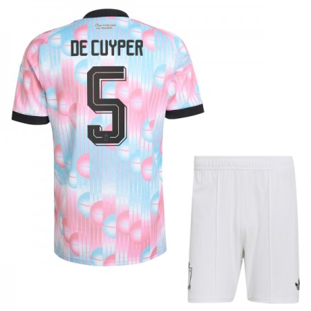 Camisetas Bélgica De Cuyper 5 Segunda Copa Mundial 2026 - Niño (+ Pantalones)