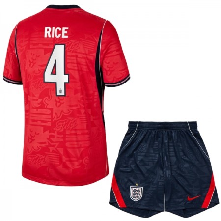Camisetas Inglaterra Rice 4 Segunda Copa Mundial 2026 - Niño (+ Pantalones)