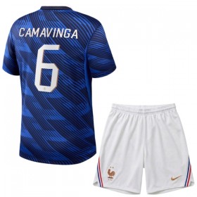 Camisetas Francia Camavinga 6 Primera Copa Mundial 2026 - Niño (+ Pantalones)