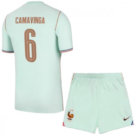 Camisetas Francia Camavinga 6 Segunda Copa Mundial 2026 - Niño (+ Pantalones)