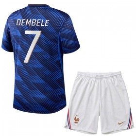 Camisetas Francia O. Dembele 7 Primera Copa Mundial 2026 - Niño (+ Pantalones)
