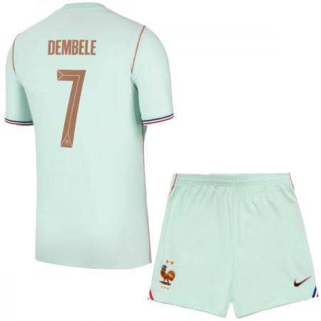 Camisetas Francia O. Dembele 7 Segunda Copa Mundial 2026 - Niño (+ Pantalones)