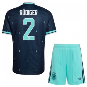 Camisetas Alemania Rudiger 2 Segunda Copa Mundial 2026 - Niño (+ Pantalones)