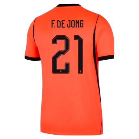 Camisetas Países Bajos Frenkie de Jong 21 Primera Copa Mundial 2026 - Hombre