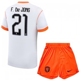 Camisetas Países Bajos Frenkie de Jong 21 Segunda Copa Mundial 2026 - Niño (+ Pantalones)