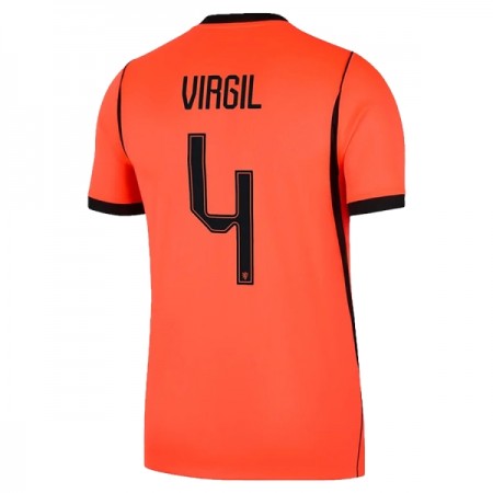 Camisetas Países Bajos Virgil 4 Primera Copa Mundial 2026 - Hombre