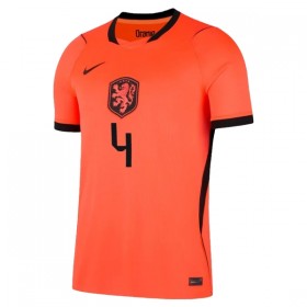 Camisetas Países Bajos Virgil 4 Primera Copa Mundial 2026 - Hombre