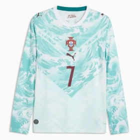 Camisetas Portugal Ronaldo 7 Segunda Copa Mundial 2026 Manga Larga - Hombre