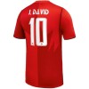 Camisetas Canadá J. David 10 Primera Copa Mundial 2026 - Hombre