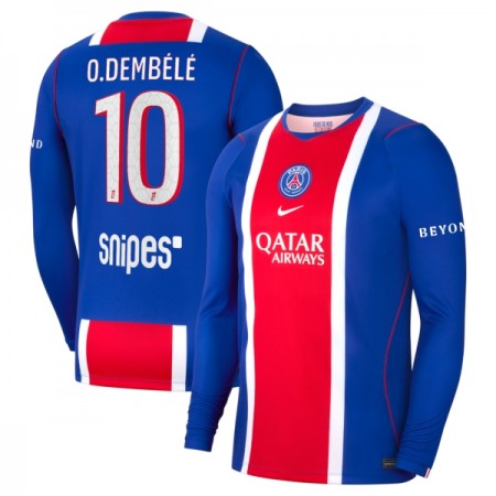 Camisetas Paris Saint Germain O. Dembele 10 Primera 2026/27 Manga Larga - Hombre