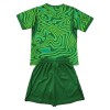 Camisetas Brasil Portero Primera Copa Mundial 2026 Verde - Niño (+ Pantalones)