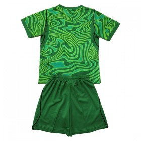 Camisetas Brasil Portero Primera Copa Mundial 2026 Verde - Niño (+ Pantalones)