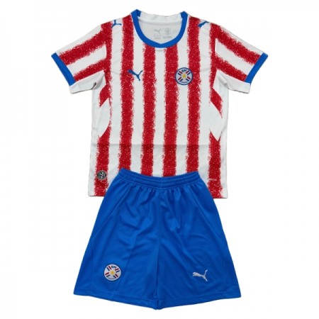 Camisetas Paraguay Primera Copa Mundial 2026 - Niño (+ Pantalones)