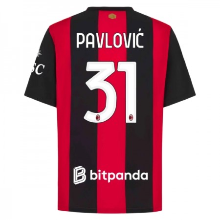 Camisetas AC Milan Pavlovic 31 Primera 2026/27 - Hombre