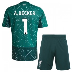 Camisetas Liverpool A. Becker 1 Portero Primera 2026/27 Verde - Niño (+ Pantalones)