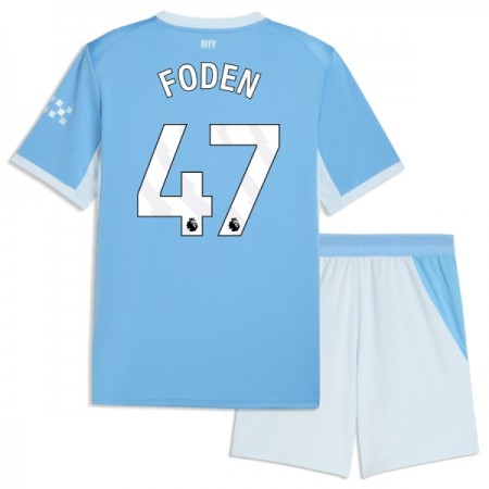Camisetas Manchester City Foden 47 Primera 2026/27 - Niño (+ Pantalones)