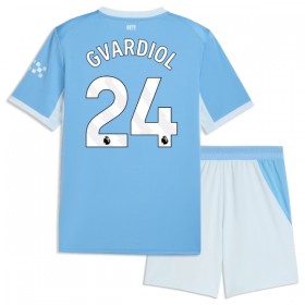 Camisetas Manchester City Gvardiol 24 Primera 2026/27 - Niño (+ Pantalones)