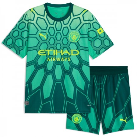 Camisetas Manchester City Portero Primera 2026/27 Verde - Niño (+ Pantalones)