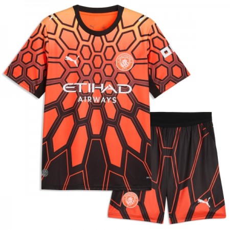 Camisetas Manchester City Portero Tercera 2026/27 Naranja - Niño (+ Pantalones)