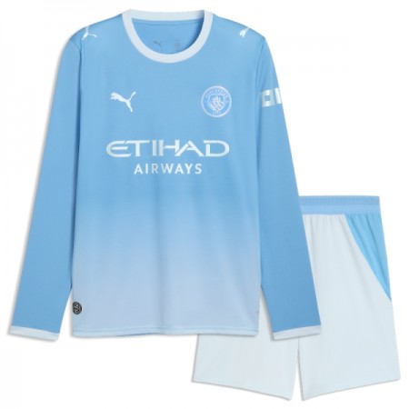 Camisetas Manchester City Primera 2026/27 Manga Larga - Niño (+ Pantalones)