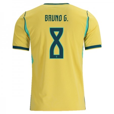 Camisetas Brasil Bruno Guimaraes 8 Primera Copa Mundial 2026 - Hombre