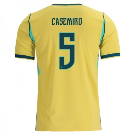 Camisetas Brasil Casemiro 5 Primera Copa Mundial 2026 - Hombre