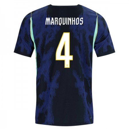Camisetas Brasil Marquinhos 4 Segunda Copa Mundial 2026 - Hombre