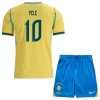 Camisetas Brasil Pele 10 Primera Copa Mundial 2026 - Niño (+ Pantalones)