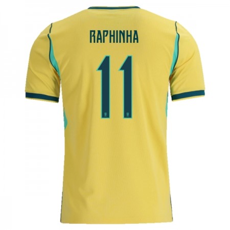 Camisetas Brasil Raphinha 11 Primera Copa Mundial 2026 - Hombre
