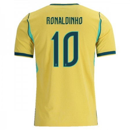 Camisetas Brasil Ronaldinho 10 Primera Copa Mundial 2026 - Hombre