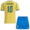 Camisetas Brasil Ronaldinho 10 Primera Copa Mundial 2026 - Niño (+ Pantalones)