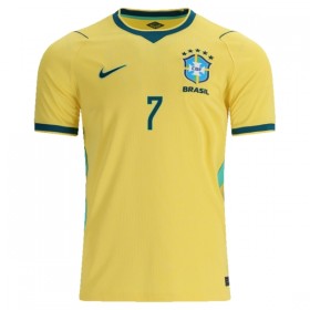 Camisetas Brasil Vini JR. 7 Primera Copa Mundial 2026 - Hombre