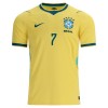 Camisetas Brasil Vini JR. 7 Primera Copa Mundial 2026 - Niño (+ Pantalones)