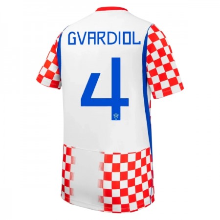 Camisetas Croacia Gvardiol 4 Primera Copa Mundial 2026 - Hombre