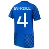 Camisetas Croacia Gvardiol 4 Segunda Copa Mundial 2026 - Niño (+ Pantalones)