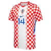 Camisetas Croacia Perišić 14 Primera Copa Mundial 2026 - Hombre