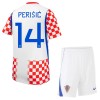Camisetas Croacia Perišić 14 Primera Copa Mundial 2026 - Niño (+ Pantalones)