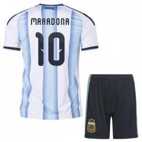 Camisetas Argentina Maradona 10 Primera Copa Mundial 2026 - Niño (+ Pantalones)
