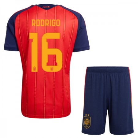 Camisetas España 2 Stars Rodrigo 16 Primera Copa Mundial 2026 - Niño (+ Pantalones) Camisetas España 2 Stars Rodrigo 16 Primera Copa Mundial 2026 - Niño (+ Pantalones)