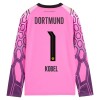 Camisetas Borussia Dortmund Kobel 1 Segunda Portero 2026/27 Manga Larga Rosa - Hombre Camisetas Borussia Dortmund Kobel 1 Segunda Portero 2026/27 Manga Larga Rosa - Hombre