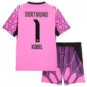Camisetas Borussia Dortmund Kobel 1 Segunda Portero 2026/27 Rosa - Niño (+ Pantalones)